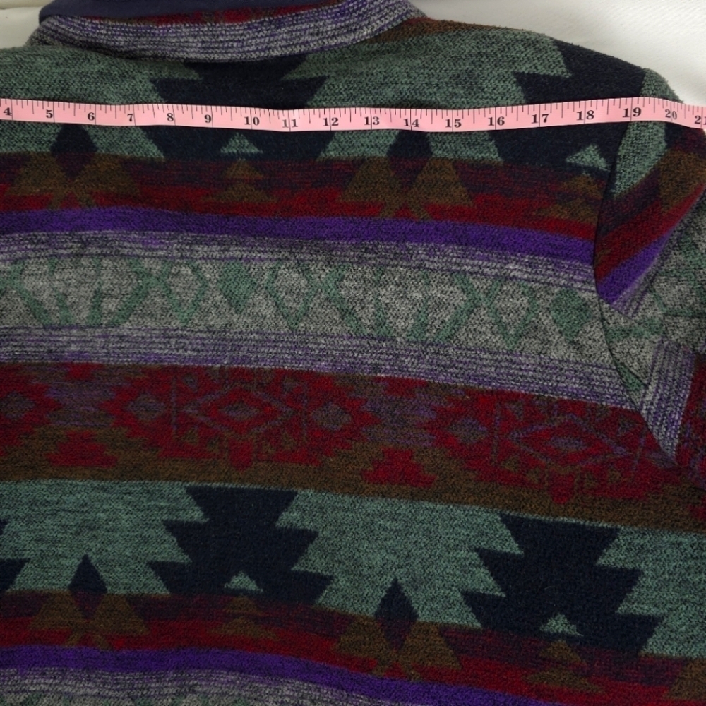 Julia Klein Vintage southwestern cotton Blend Coat 2X - Picture 4 of 9